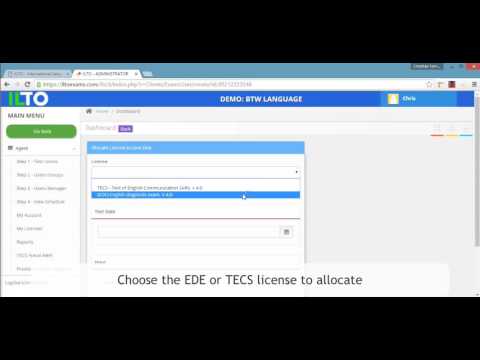 TECS License allocation intructions