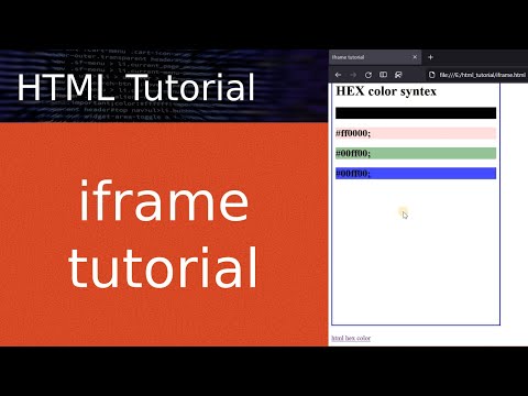 HTML iframe tag tutorial