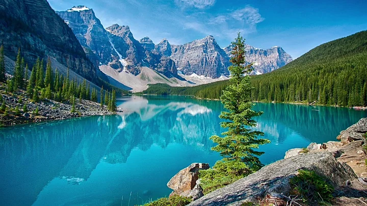 Nature sound, lake Louise - Banff, Canada.  3 hour relaxing music for sleep, study, or meditation