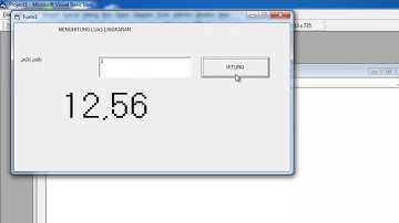 cara membuat program menghitung luas lingkaran menggunakan vb 6.0