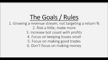 Video #1:  My Trading System Foundation