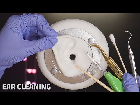 [ASMR] Rough Ear Cleaning With Latex Gloves (No Talking) 귀청소