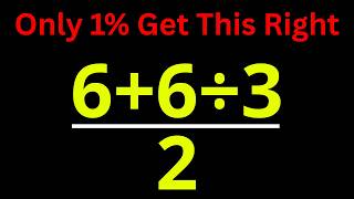 This Math Problem Is a Trap - 99% Fail This Simple Math Problem