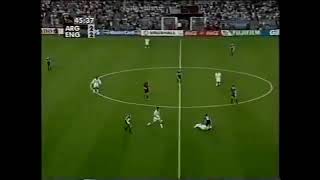 Красная карточка Дэвида Бэкхема в матче с Аргентиной на ЧМ-1998