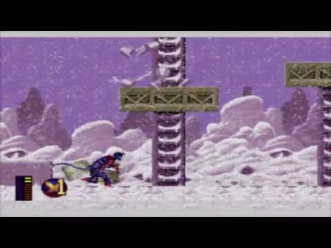 [Sega Genesis] - X-Men 2: Clone Wars - Level 1 - Siberia (Nightcrawler)