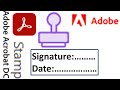 How to add a stamp to a PDF document in Adobe Acrobat DC