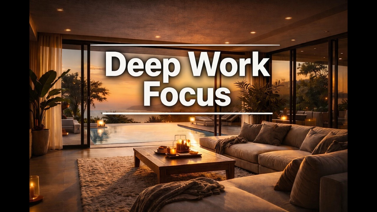 Deep Work Focus l 3hours45mn  Lounge Music