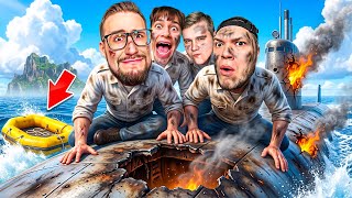 24 ЧАСА на ПОДВОДНОЙ ЛОДКЕ! ПОМОГИТЕ, МЫ ТОНЕМ! УГАР ДО СЛЕЗ в S.O.N.A.R.