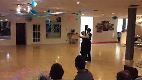 Dawn ODonnell dancing Waltz at her first Friday ni...