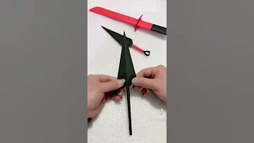 تعلمو كيف تصنع سكاكين ناروتو 