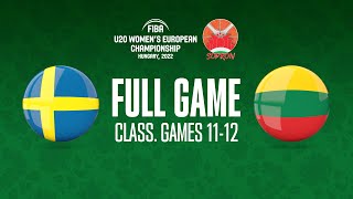 Sweden v Lithuania | Full Basketball Game