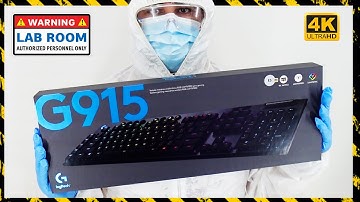 Logitech G915 Lightspeed Wireless Gaming Keyboard Unboxing ASMR + Gameplay Minecraft CS:GO FORTNITE
