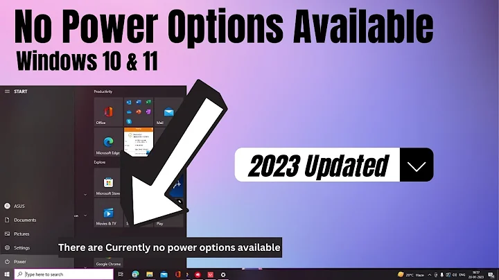 How to Fix "There are Currently No Power Options Available"