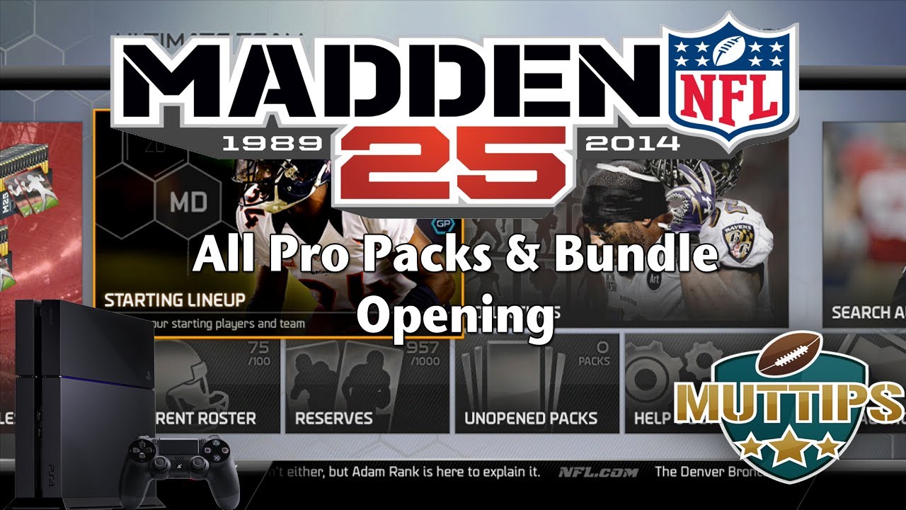 Madden 25 UltimateTeam Pack Openings : All Pro Bundle : MUT Tips