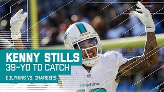 Ryan Tannehill Launches 39-Yard Strike to Kenny Stills for the TD! | Dolphins vs. Chargers | NFL