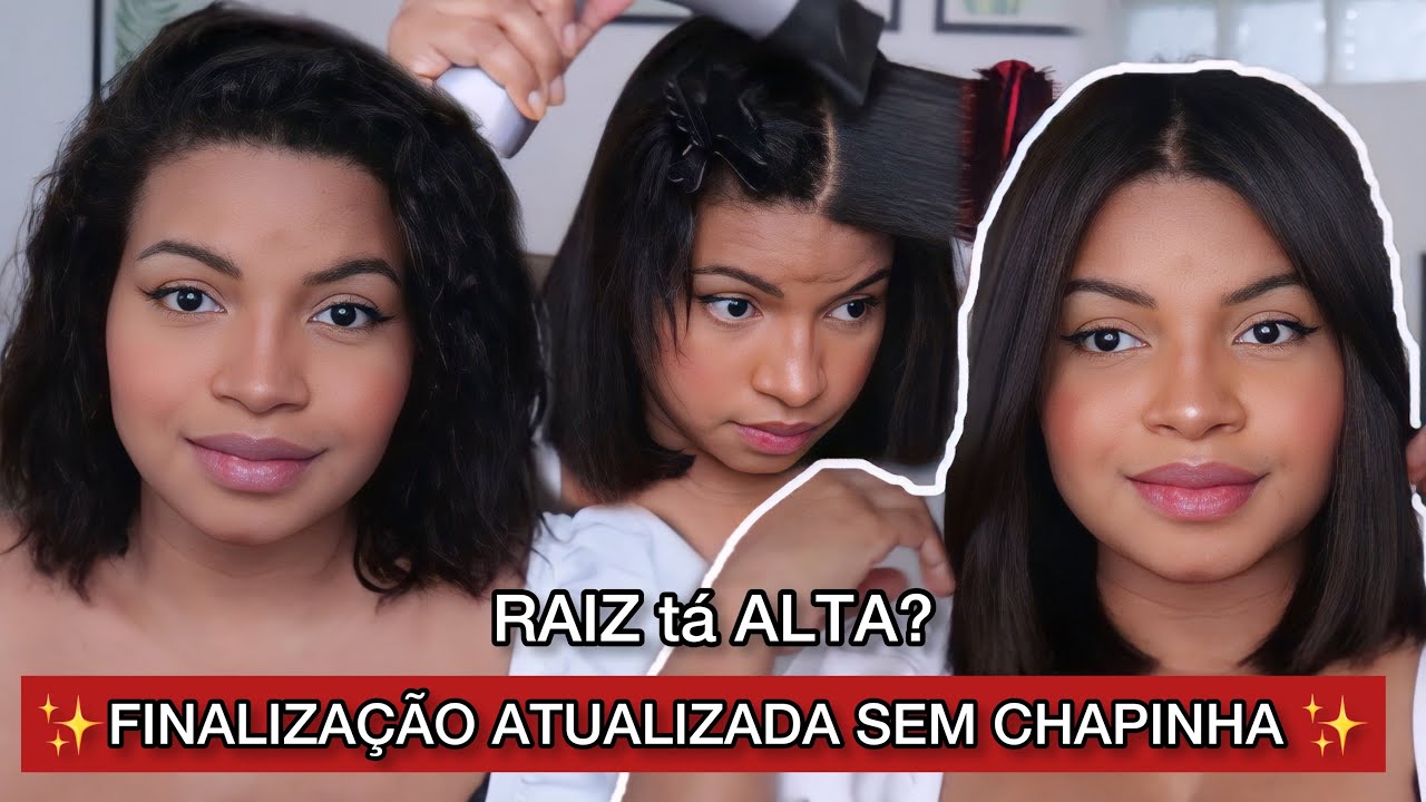 COMO FAZER ESCOVA com RAIZ ALTA SOZINHA ✨sem CHAPINHA✨