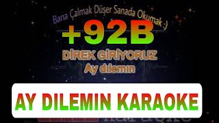 Ay Dılemın (Murat Dağ & Abdurrahman Buğurcu Servet Tunçay) 2021 Karaoke Türkçe Piano Karaoke