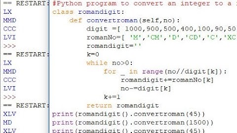 Python program to convert an integer to a roman numeral