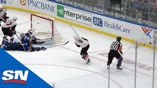 Coyotes' Clayton Keller Ties Up The Game With Just 0.5 Seconds Left On The Clock Against Blues