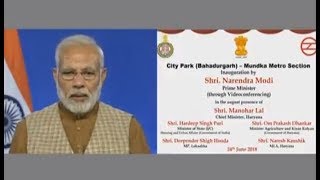 PM Modi inaugurates Delhi Metro’s Mundka-Bahadurgarh Corridor via Video Conference