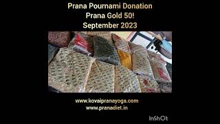 Prana Pournami Donation September 2023