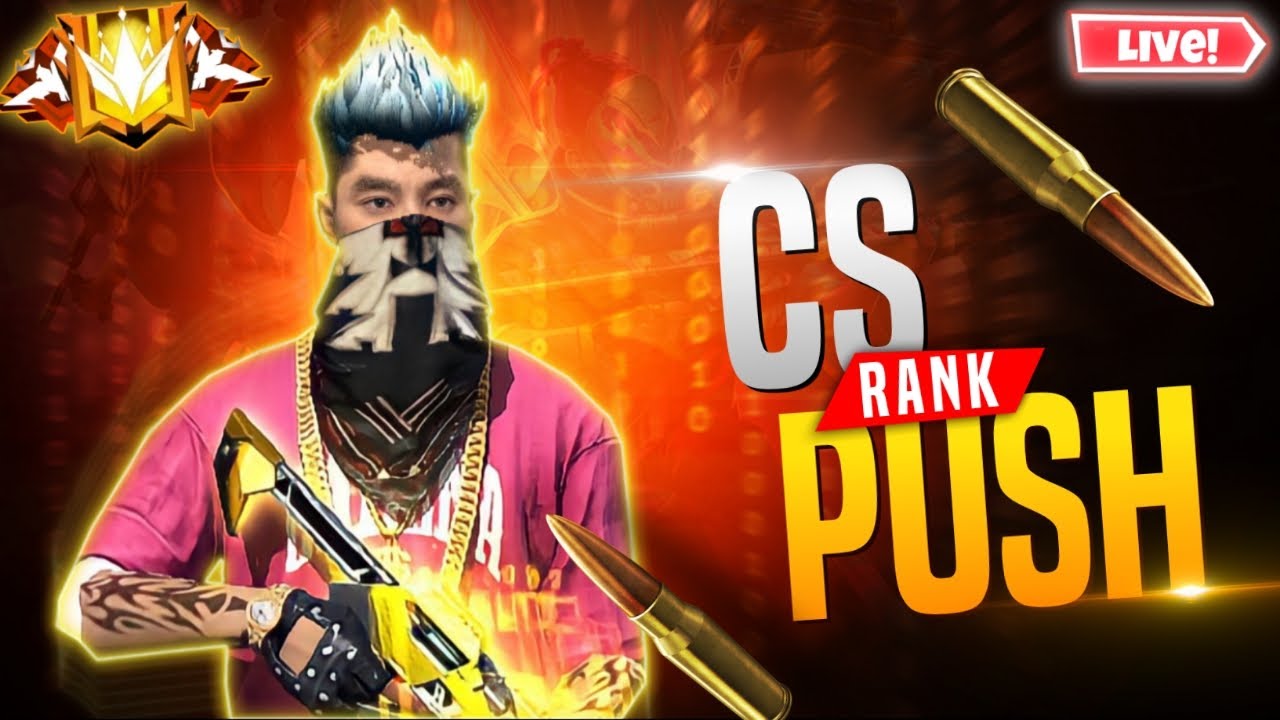 CS RANK - PUSH TO TOP 1 REGION // FREE FIRE LIVE TELUGU AND HINDI # ...