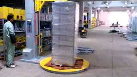 XT 4505-3 pallet wrapper with Press-unit