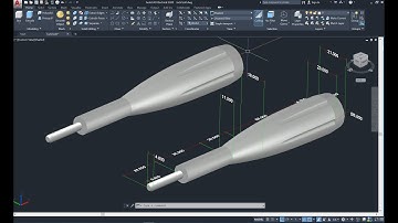 AutoCAD 3D, 3D Modeling, How to drawing knobs bolt , Autodesk, sketches