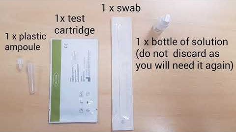 Doing your lateral flow test at home