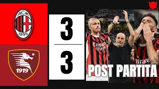 MILAN  SALERNITANA: IL POST PARTITA