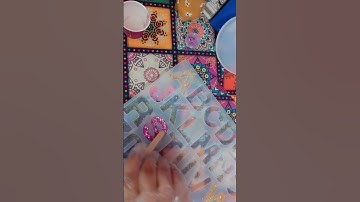 How to make | epoxy resin | keychain #resinart #resinletters