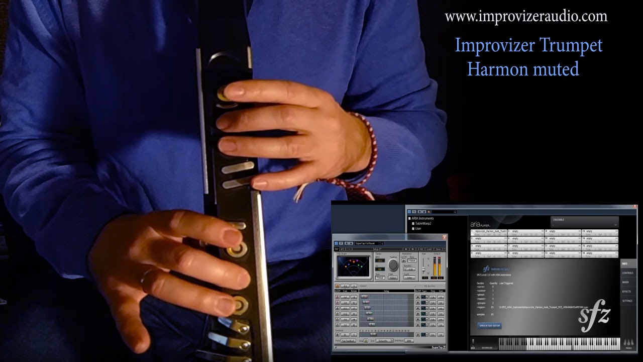 AKAI EWI4000s Improvizer Harmon muted Trumpet soundfont & ARIA YouTube