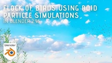 Simulating a Flock of Birds in Blender