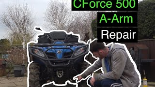 How to replace an A-arm on a cforce 500 by Hawk Riders 684 views 1 year ago 11 minutes, 47 seconds
