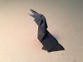 Origami Bird Instructions / Crow