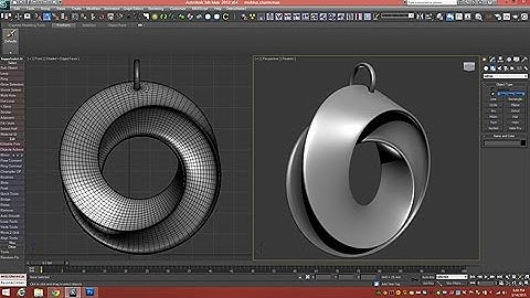 3D Tutorial | Model A Mobius Strip Pendant | 3dsmax