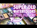 Testing ANTIQUE WATERCOLORS - Will They Still Work? - Exploring Rusty Old Paint Sets