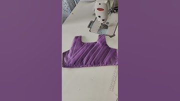 Beautiful frock yoke portion cutting and stitching easy method #appleblossom #frockstiching #sewing