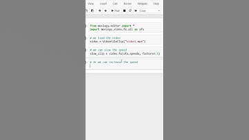 How to Change Video Speed with Moviepy in Python | Easy Tutorial #shorts
