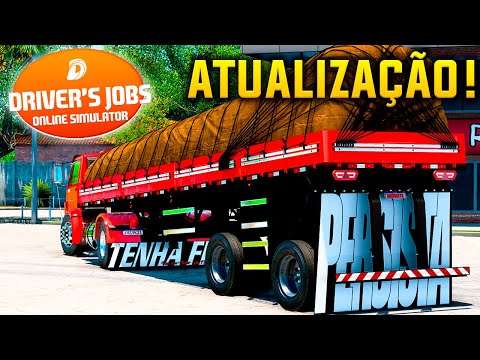 SAIU ATUALIZAÇÃO? Carretas no Drivers Jobs Online Simulator - Atualização 2023
