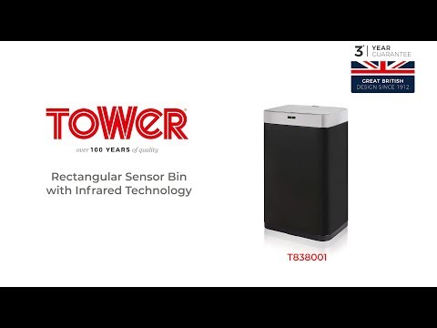 Tower Rectangular Sensor Bin with Infrared Technology