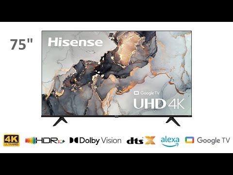 Hisense A6 Series 75 Inch 4K UHD Smart Google TV