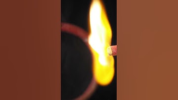 close up view of matchstick burn