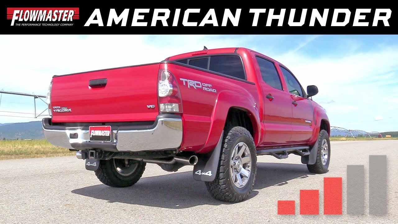 best exhaust for m109r 2013-15 Toyota Tacoma 4.0L - American Thunder Cat-back Exhaust System 817614