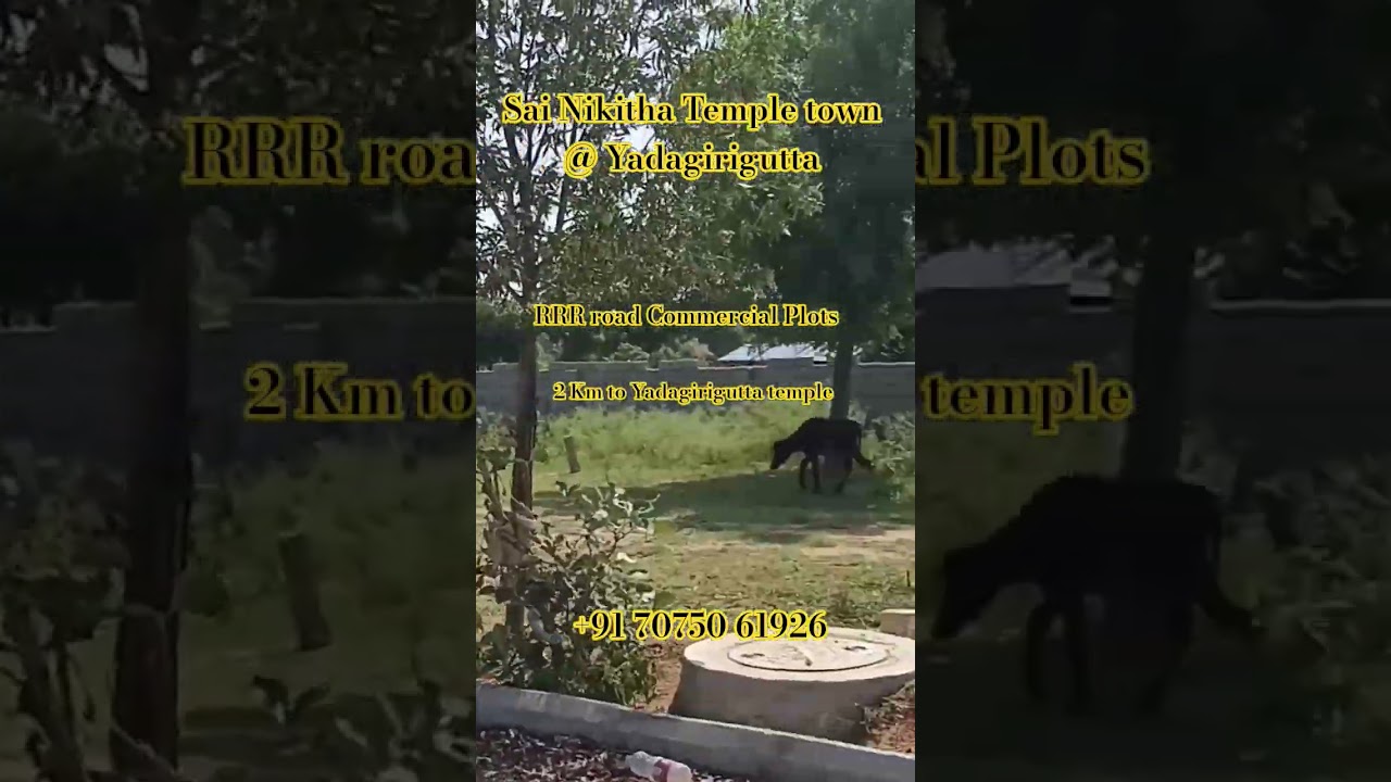 Sai Nikitha temple town | Regional Ring Road facing Commercial plots for sale in Yadagirigutta 