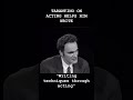 Tarantino believes acting is the secret doorway into writing. #screenwritingtips