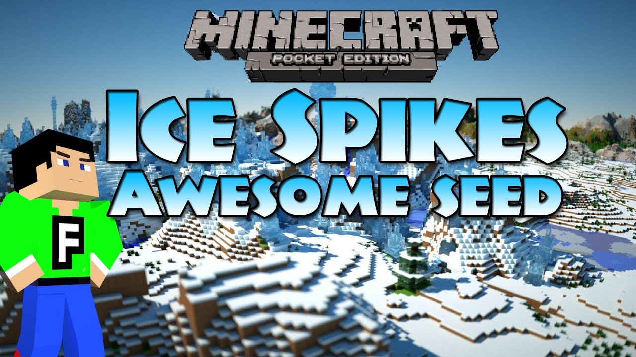 [0.9.0] Minecraft Pocket Edition - Ice Spikes Biome Seed! - YouTube