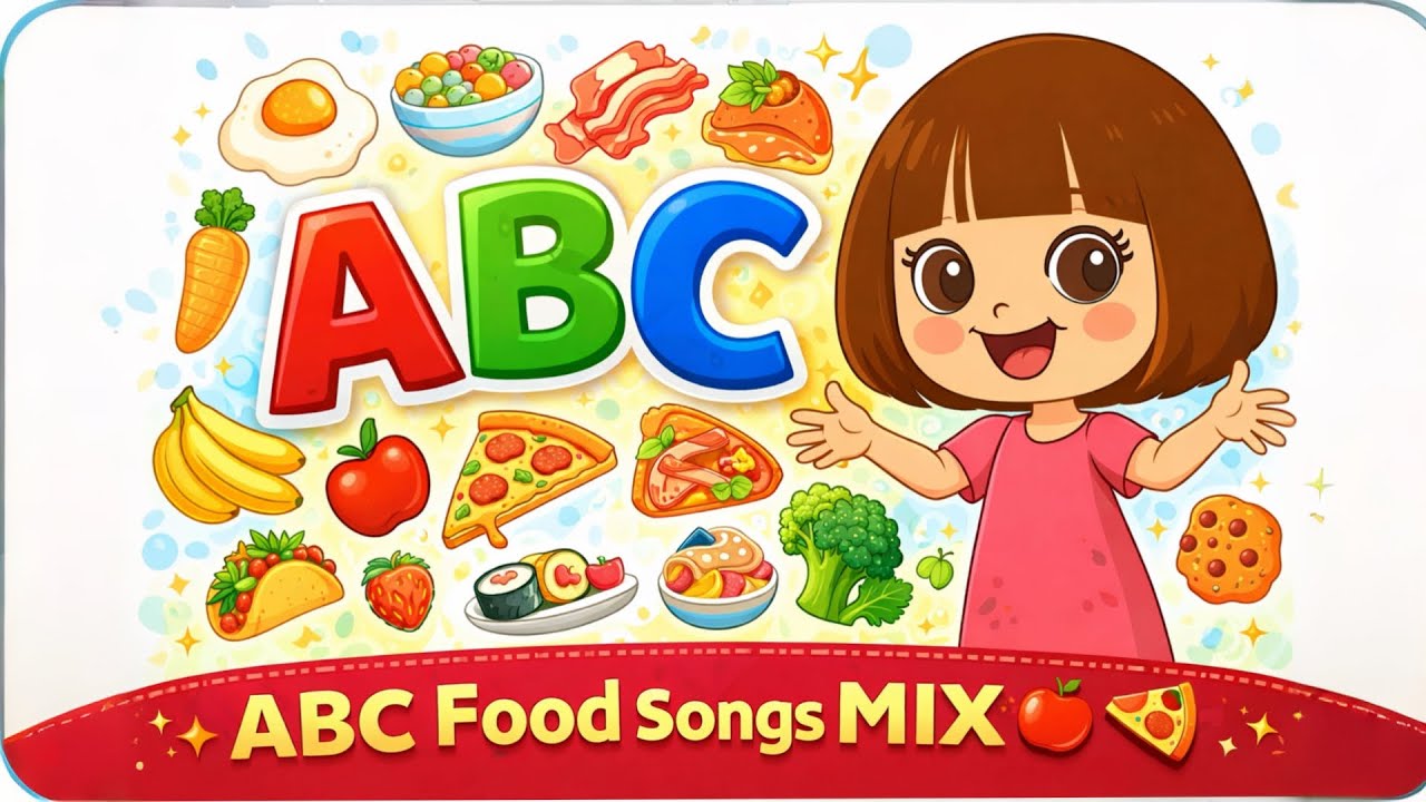 ABC Alphabet Food Songs Compilation 🍎 | Kids Learning Songs - YouTube