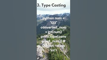 Type casting #shorts #shortfeed #python #typecasting