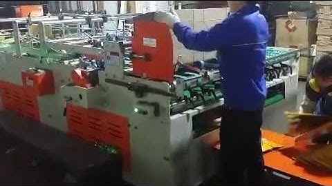 semi automatic bottom lock gluing machine